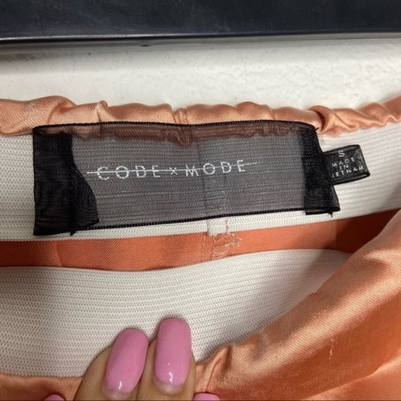 CodeXMode Satin Ruffle Asymmetrical Midi Skirt - Picture 5 of 8